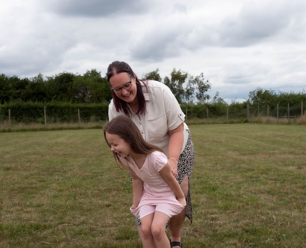 Derby secure field engagement shoot with children and dog