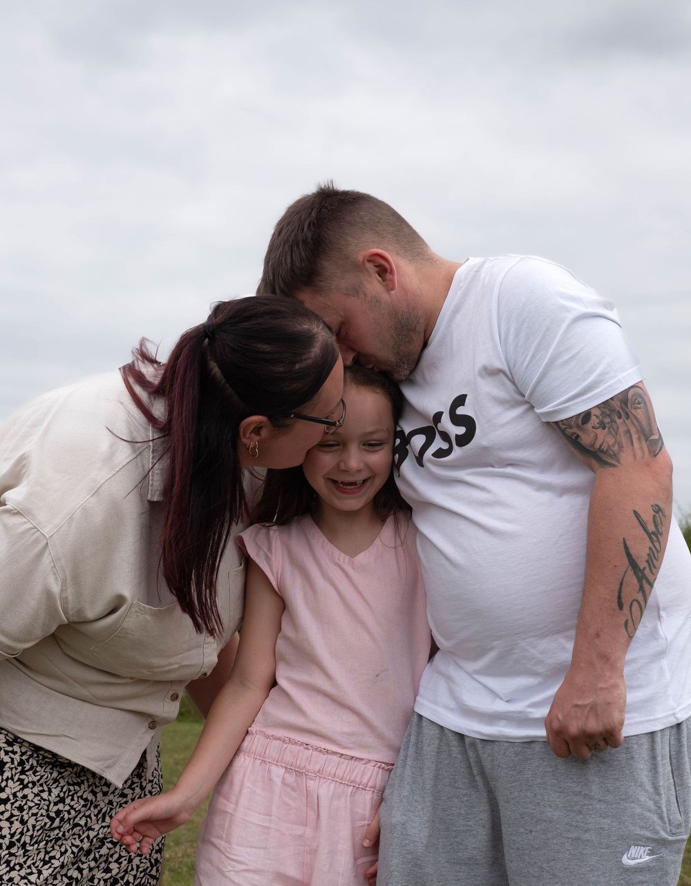 Derby secure field engagement shoot with children and dog