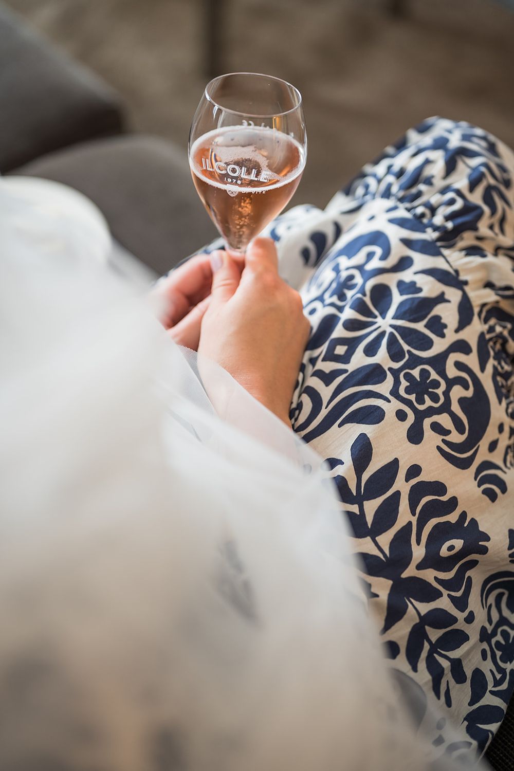 Bride getting ready at a hotel in Bad Ragaz, Switzerland - peaceful morning light, elegant details, and joyful anticipation with her friends