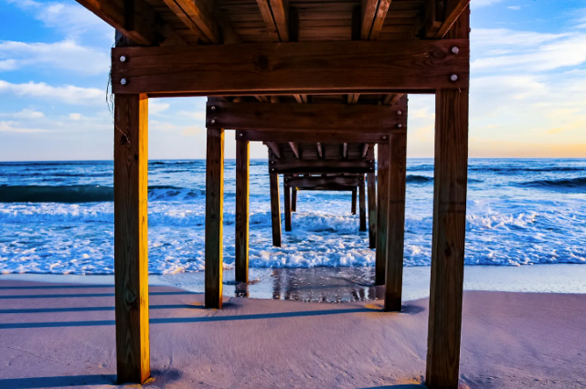 Pier along Pensacola Beach