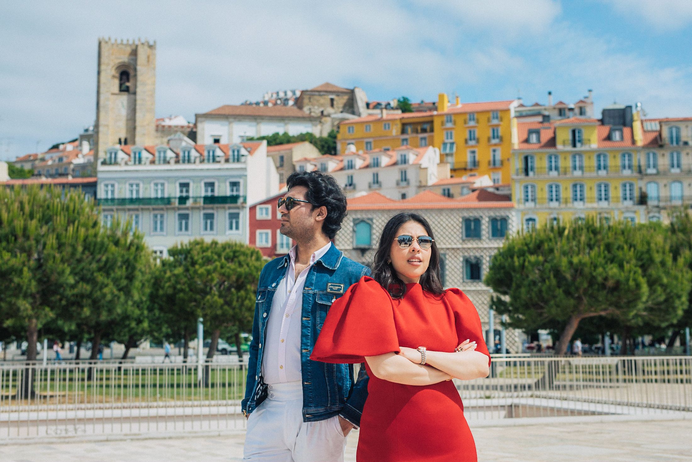 Pre-wedding photography in Lisbon for Indian couple visiting Portugal.