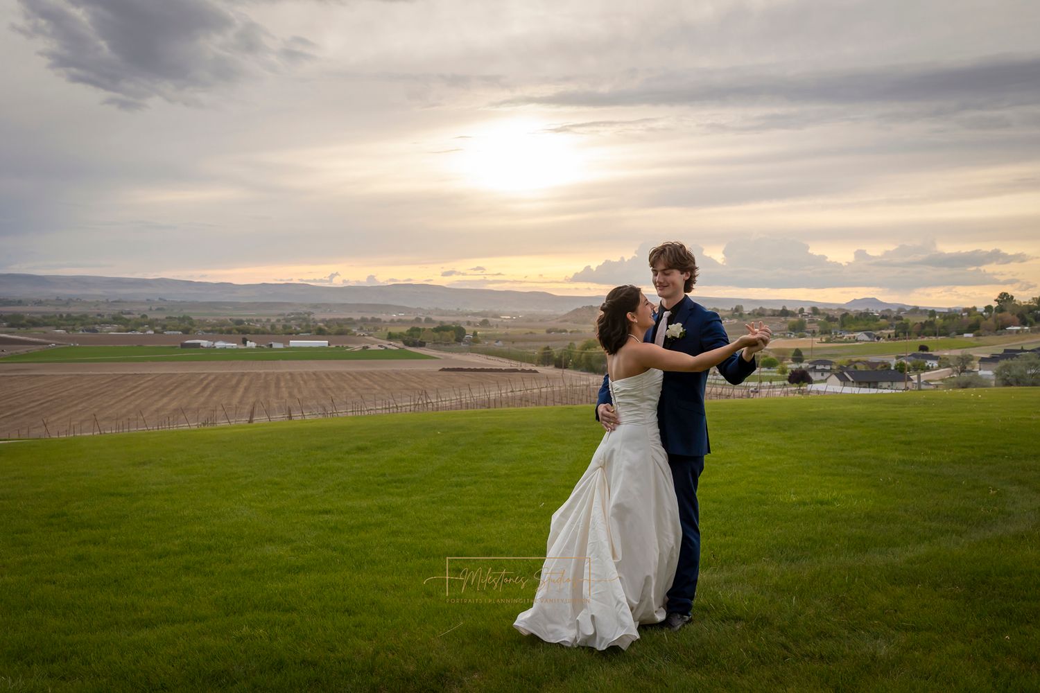 First dance at sunset garman Hill