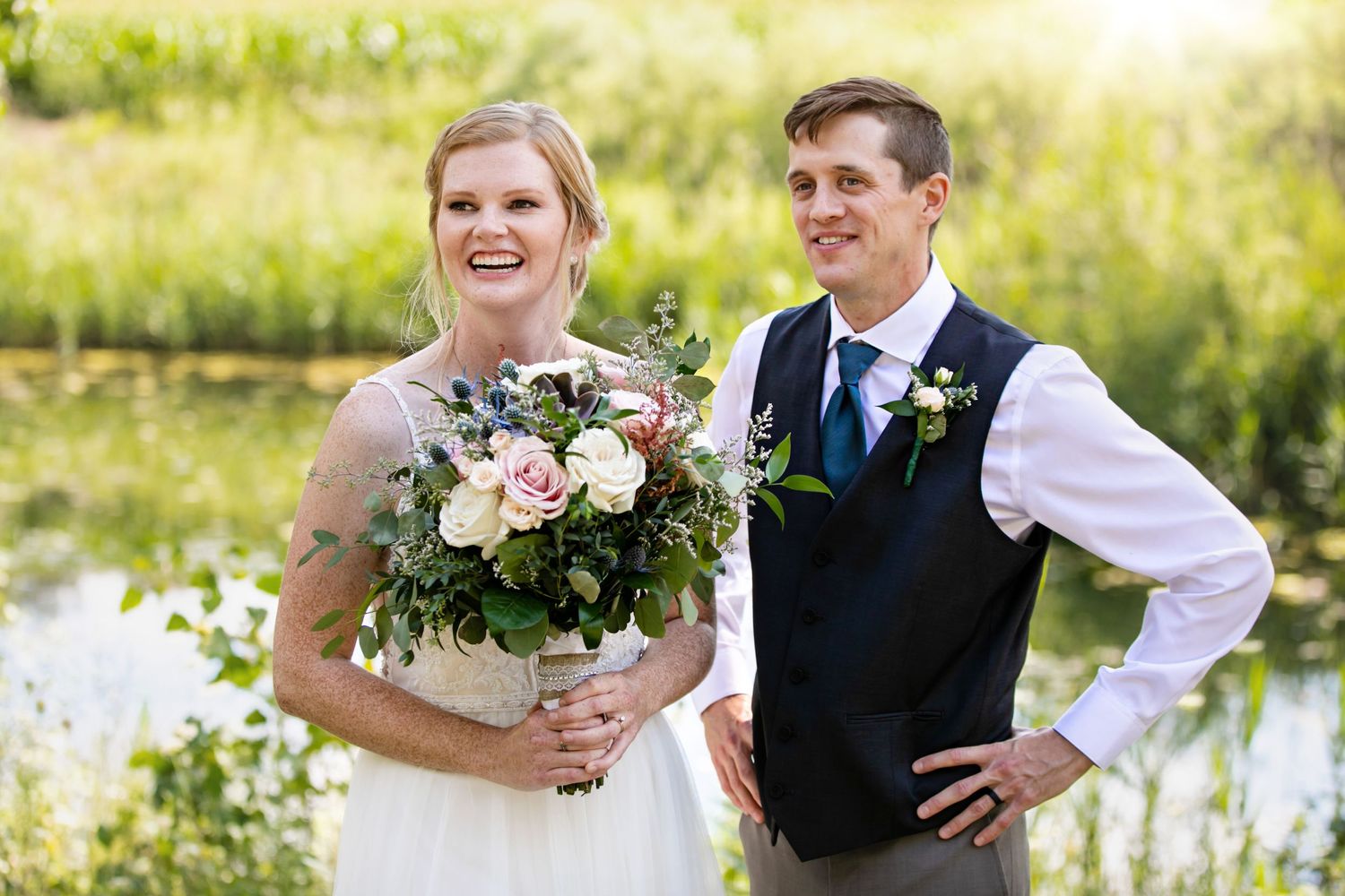 Charming rustic backyard wedding in Mount Brydges Ontario by London photographer Shawn Van Daele