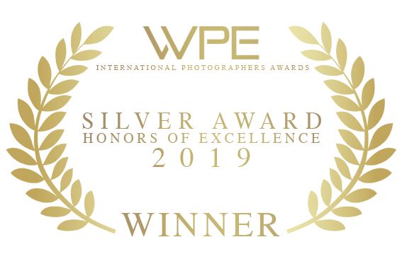 WPE international photographers awards silver award given to Faye Amare Photography in 2019