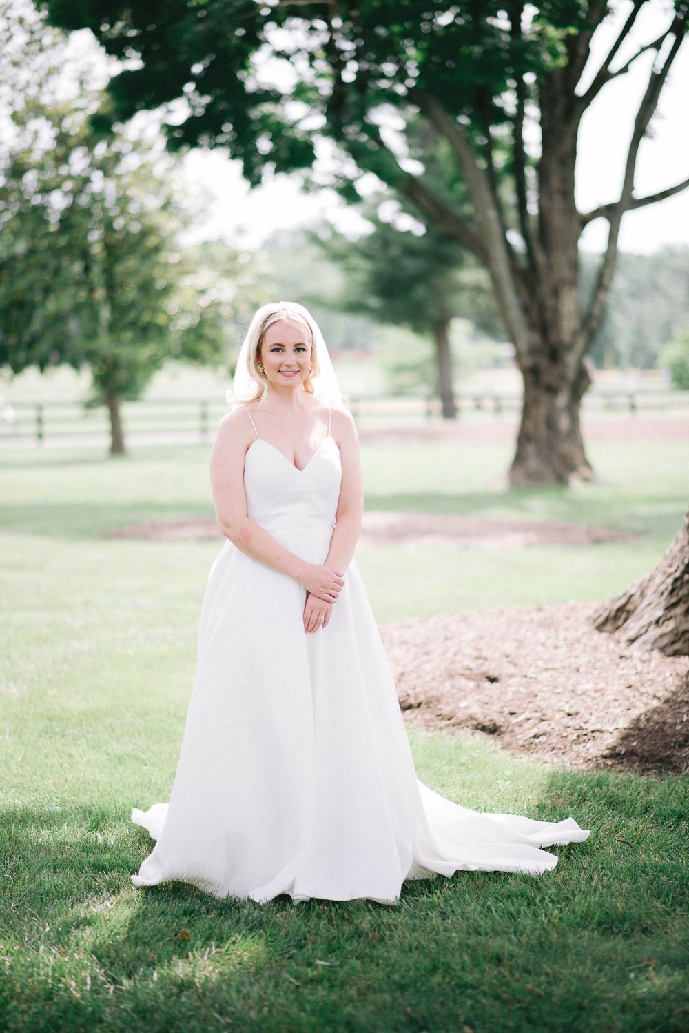 Bridal portrait at Inn at Vint Hill