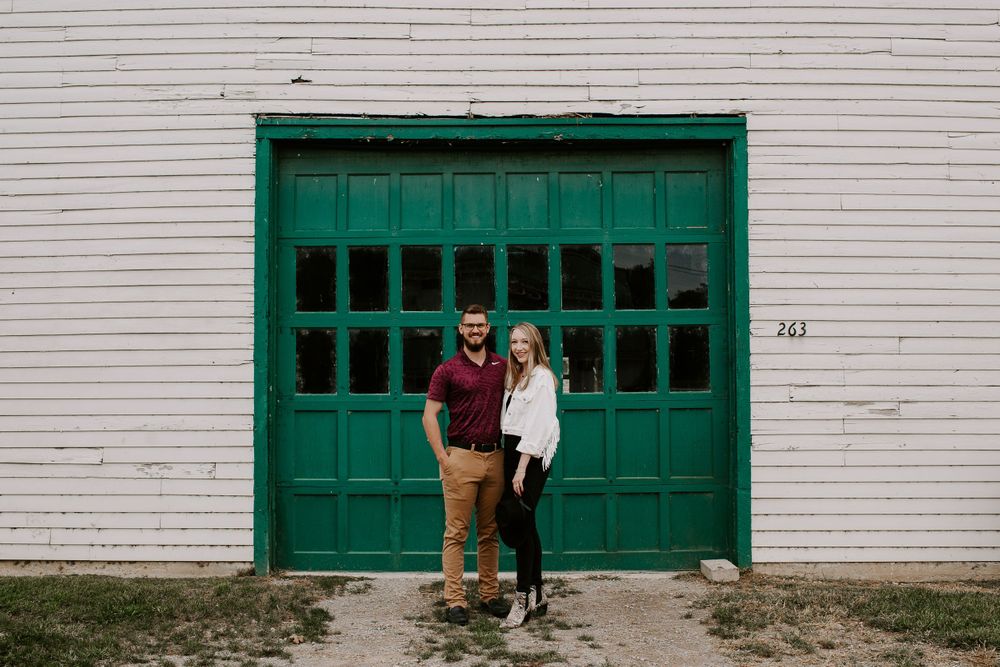 couple smiling in Nashville tennessee