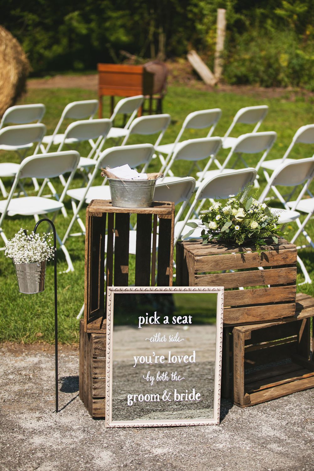 Rustic Backyard Farmhouse Wedding Photos Colborne Ontario by Shawn Van Daele