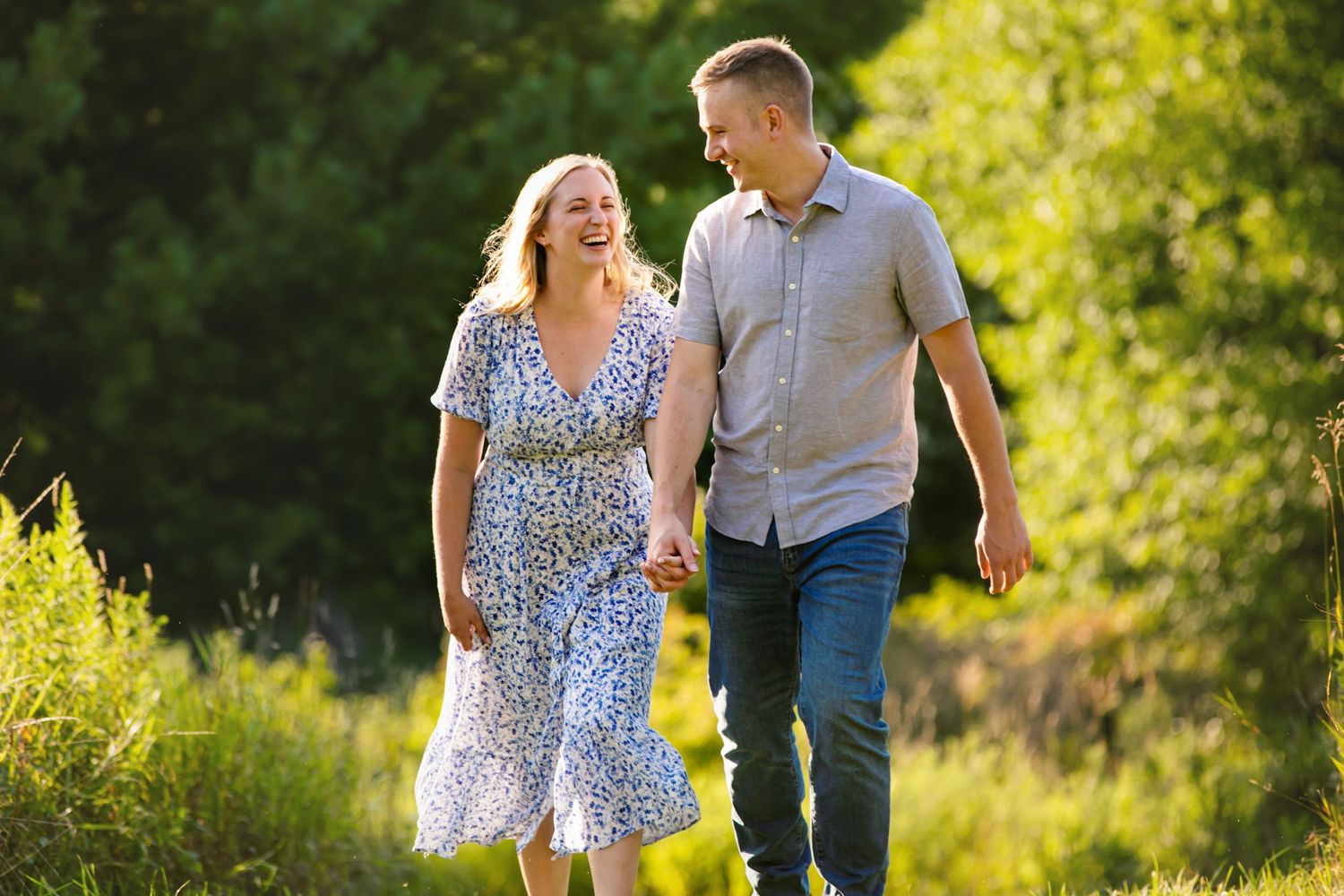 Dreamy summer engagement photos in Dundas and Ancaster Ontario by London wedding photographer Shawn Van Daele