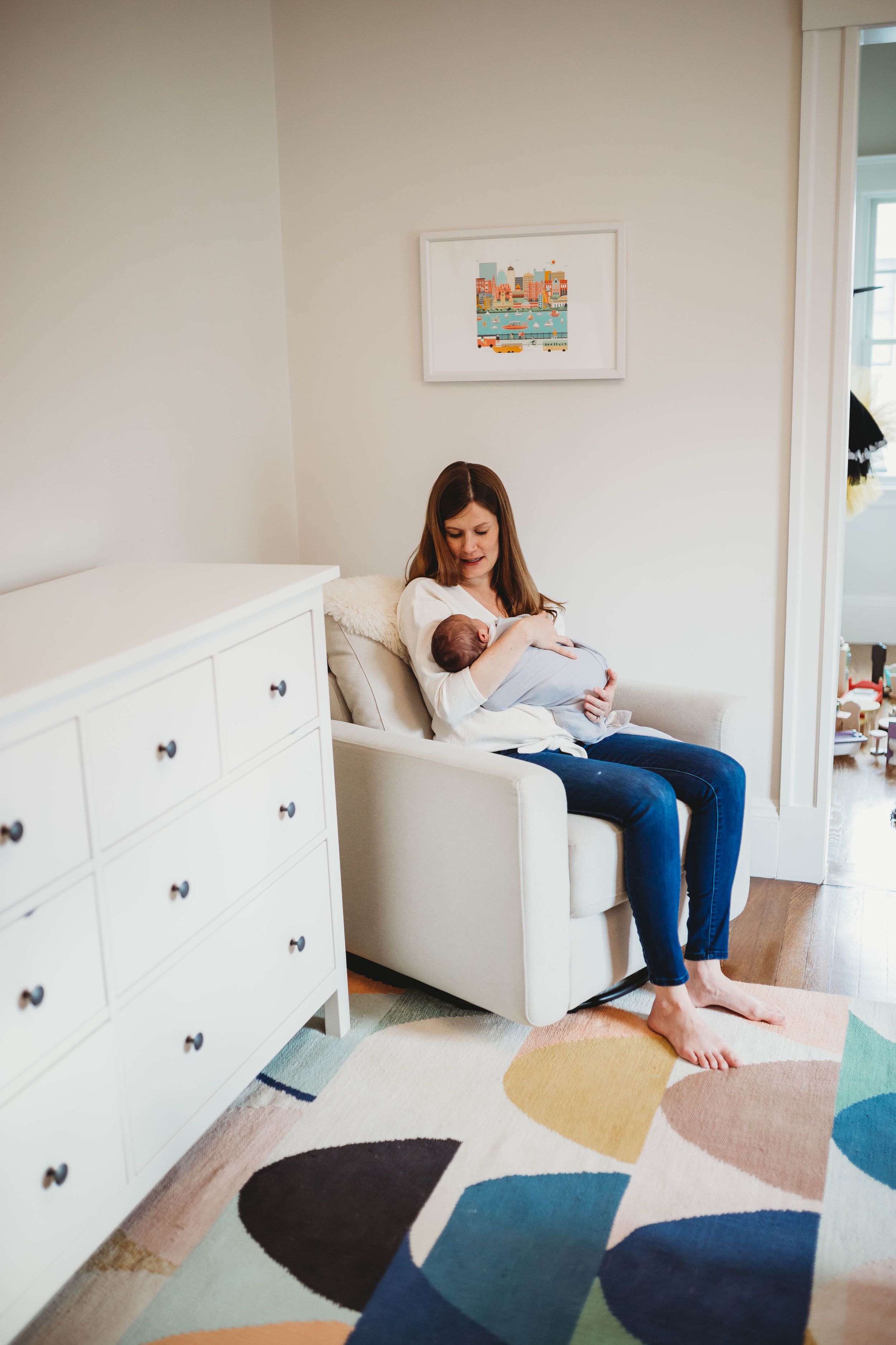 newborn nursery by boston newborn photographer