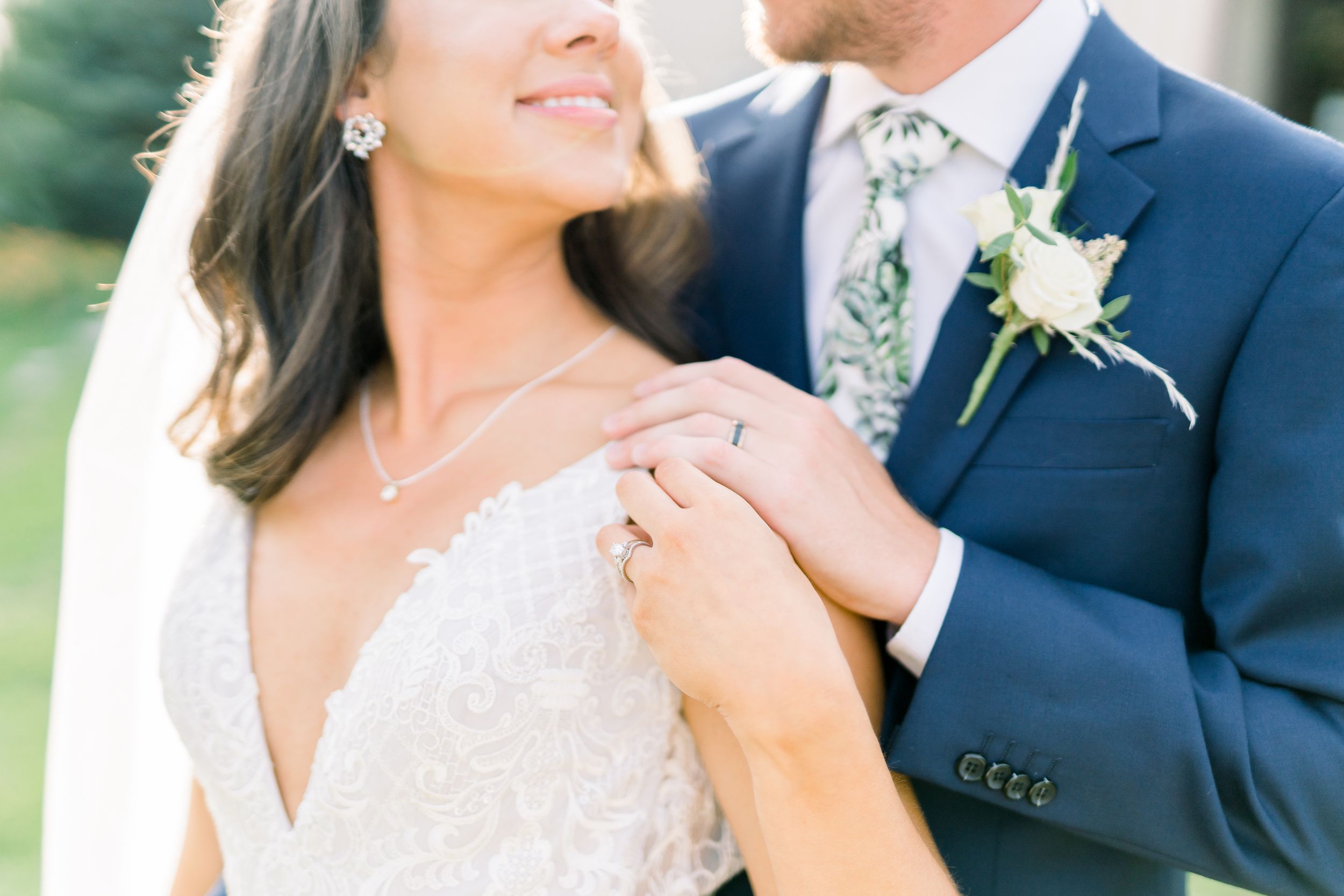 Vineyard photos with white willow events at Prairie Moon Winery wedding in Ames, Iowa