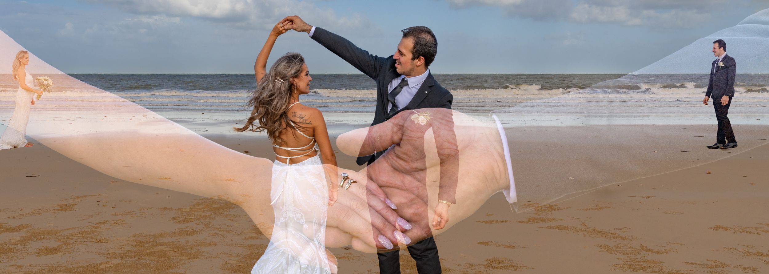 Wedding Photography, digital composite, Farmer Sam