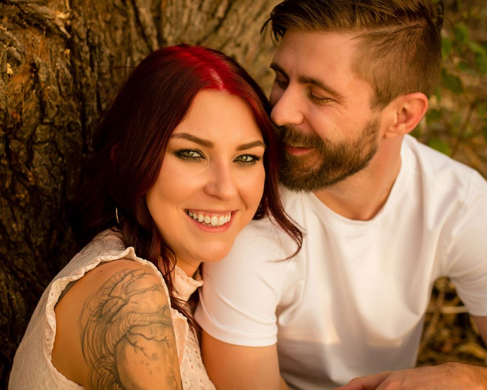 Outdoor Engagement Photos in Bennington, NE