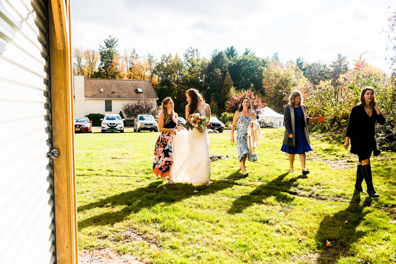 intimate wedding outdoors