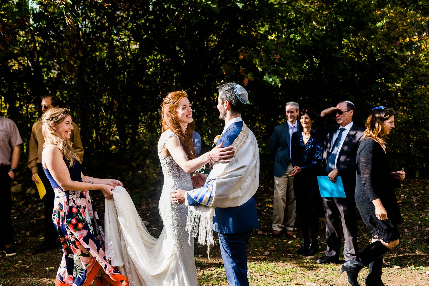 intimate wedding outdoors