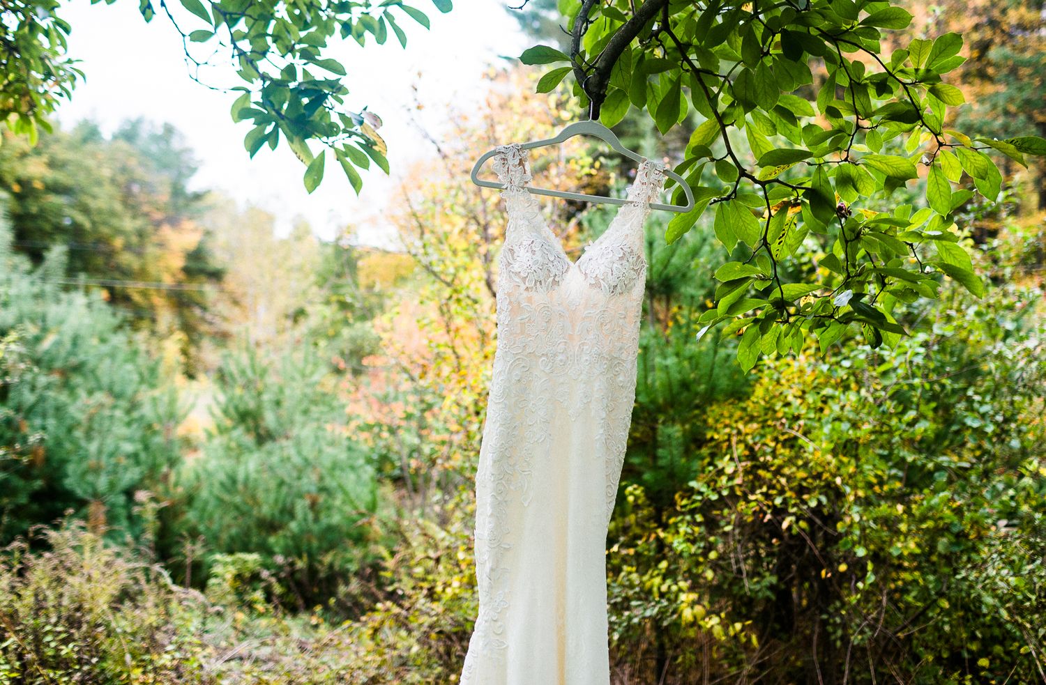 Wedding dress for outdoor wedding