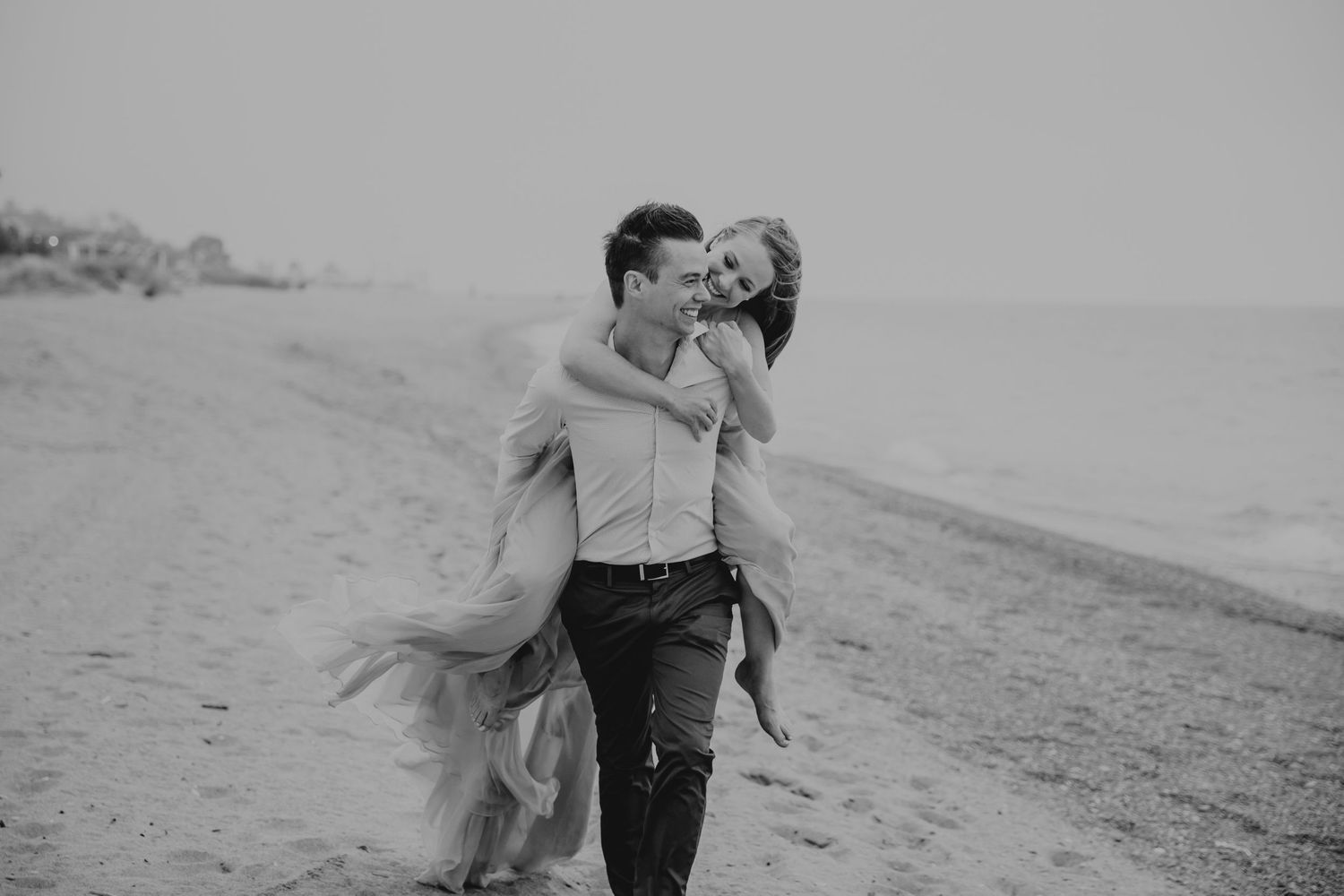 Grand Bend Beach Ontario engagement photos by Shawn Van Daele