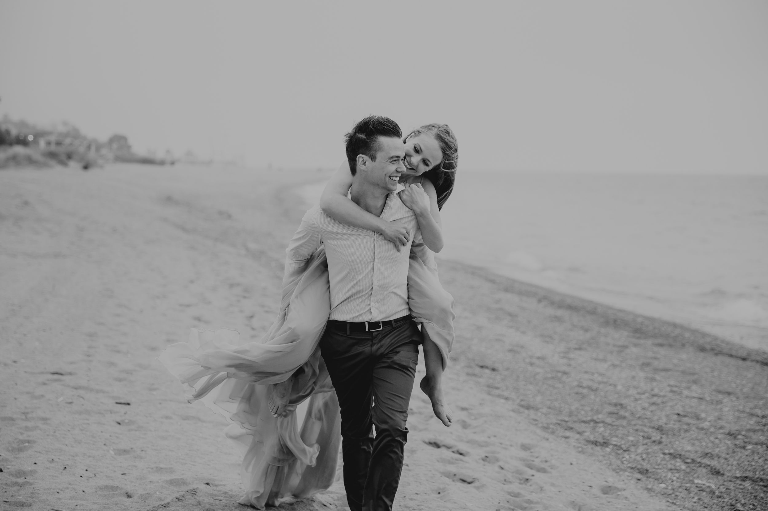 Grand Bend Beach Ontario engagement photos by Shawn Van Daele