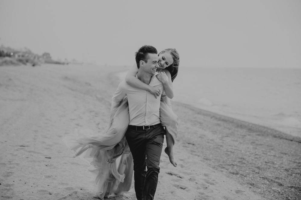 Grand Bend Beach Ontario engagement photos by Shawn Van Daele