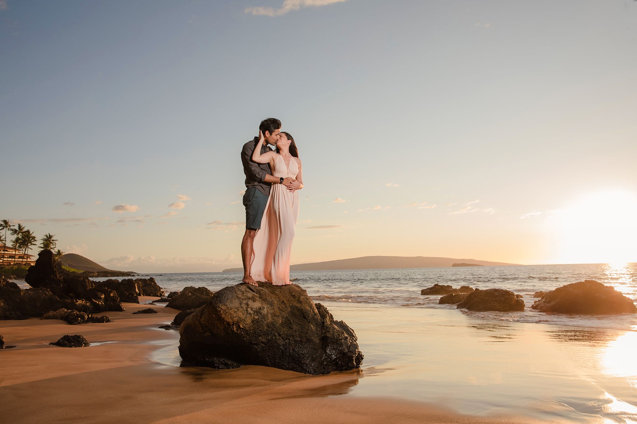 South Maui sunset couples shoot