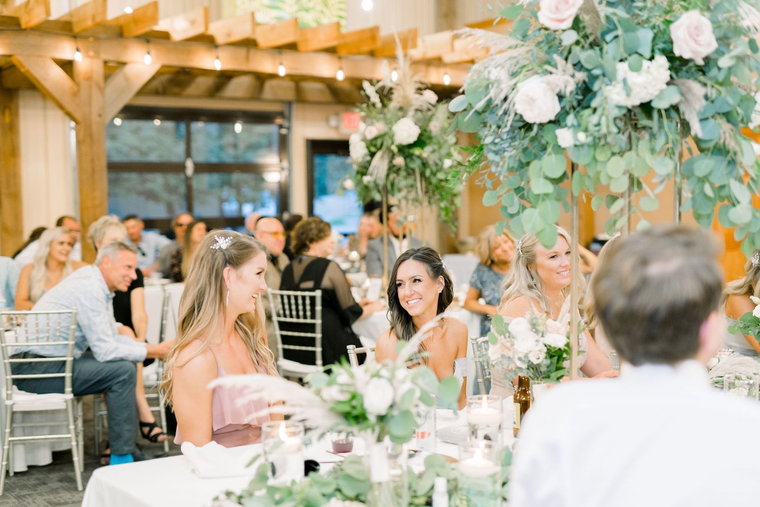 Vineyard photos with white willow events at Prairie Moon Winery wedding in Ames, Iowa