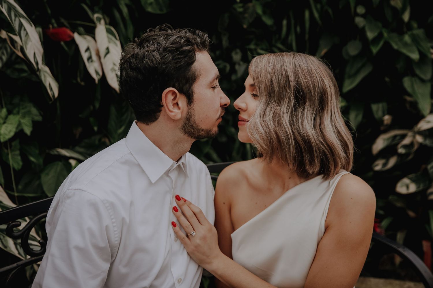 san francisco engagement session, conservatory of flowers engagement session, san francisco engagement photographer