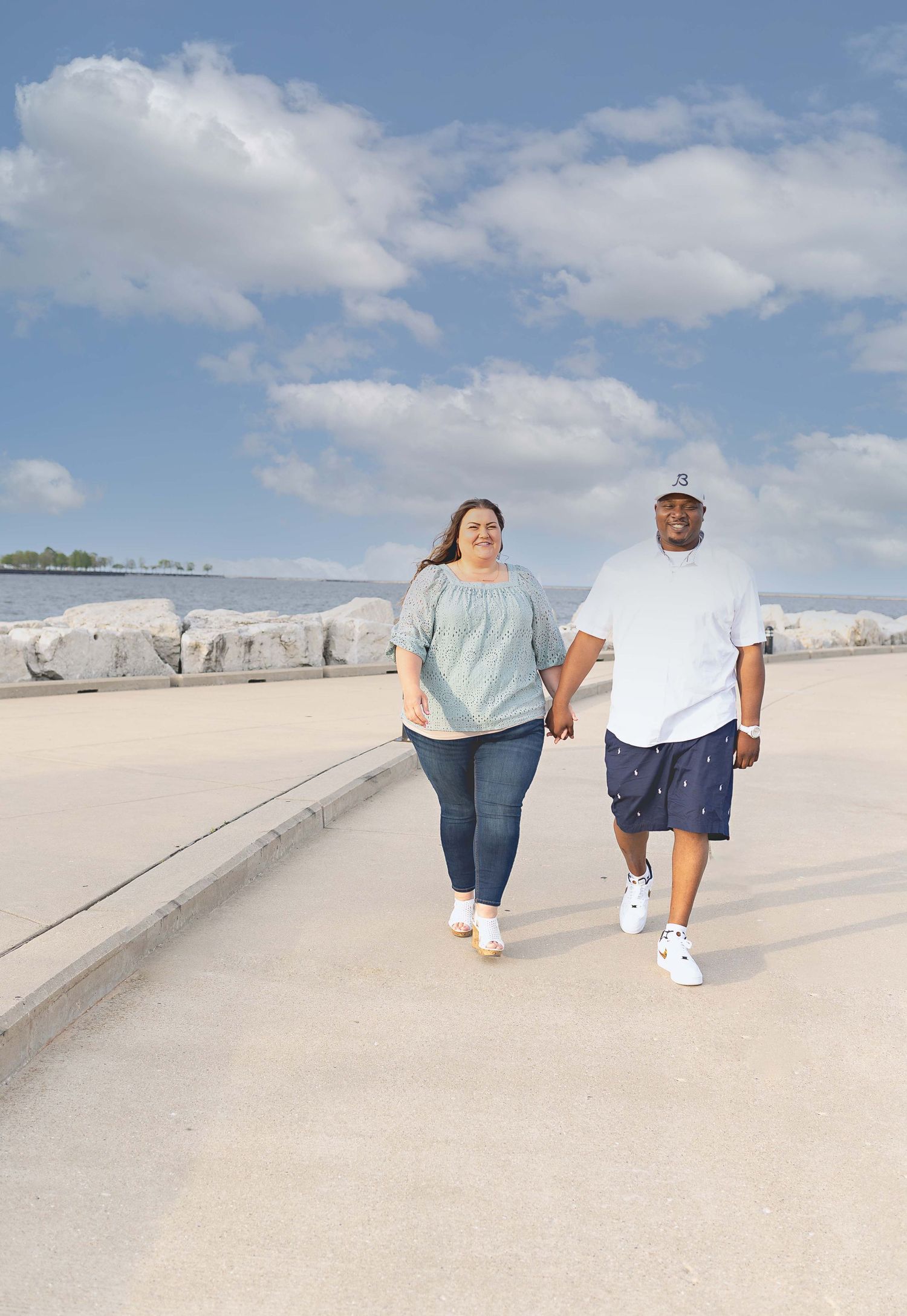 Engagement pictures Milwaukee, WI Historic third ward