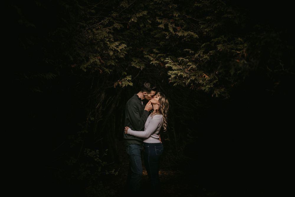 Fall engagement photos at Fanshawe Conservation Area London Ontario by photographer Shawn Van Daele