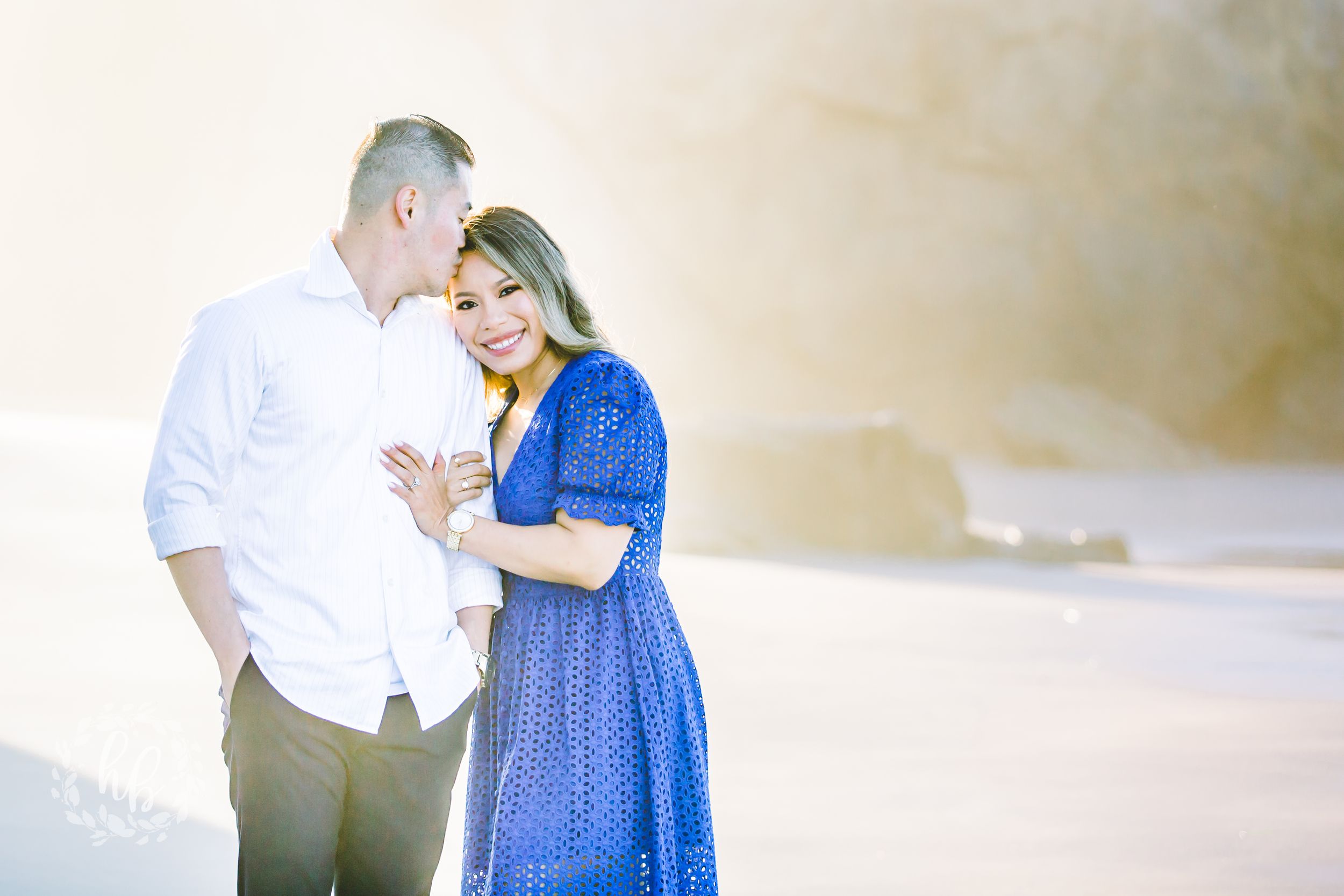 Malibu beach engagement photos