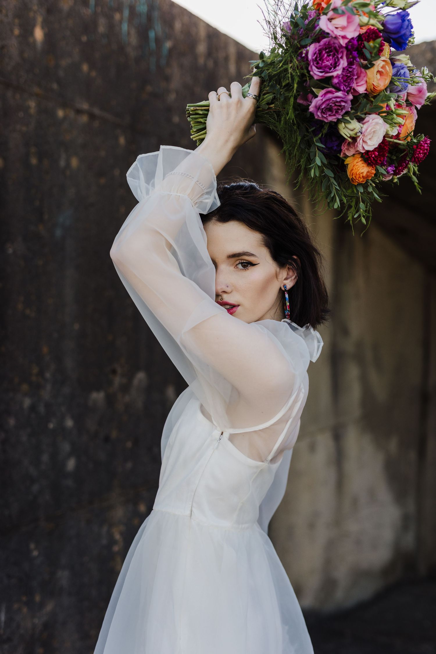 Longview, TX wedding photographer- bridal portraits- wedding dress- bridal bouquet- engagement photographer