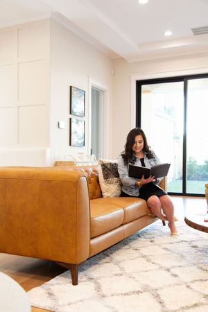 Personal Branding photo of real estate agent in high-end home in Houston Texas