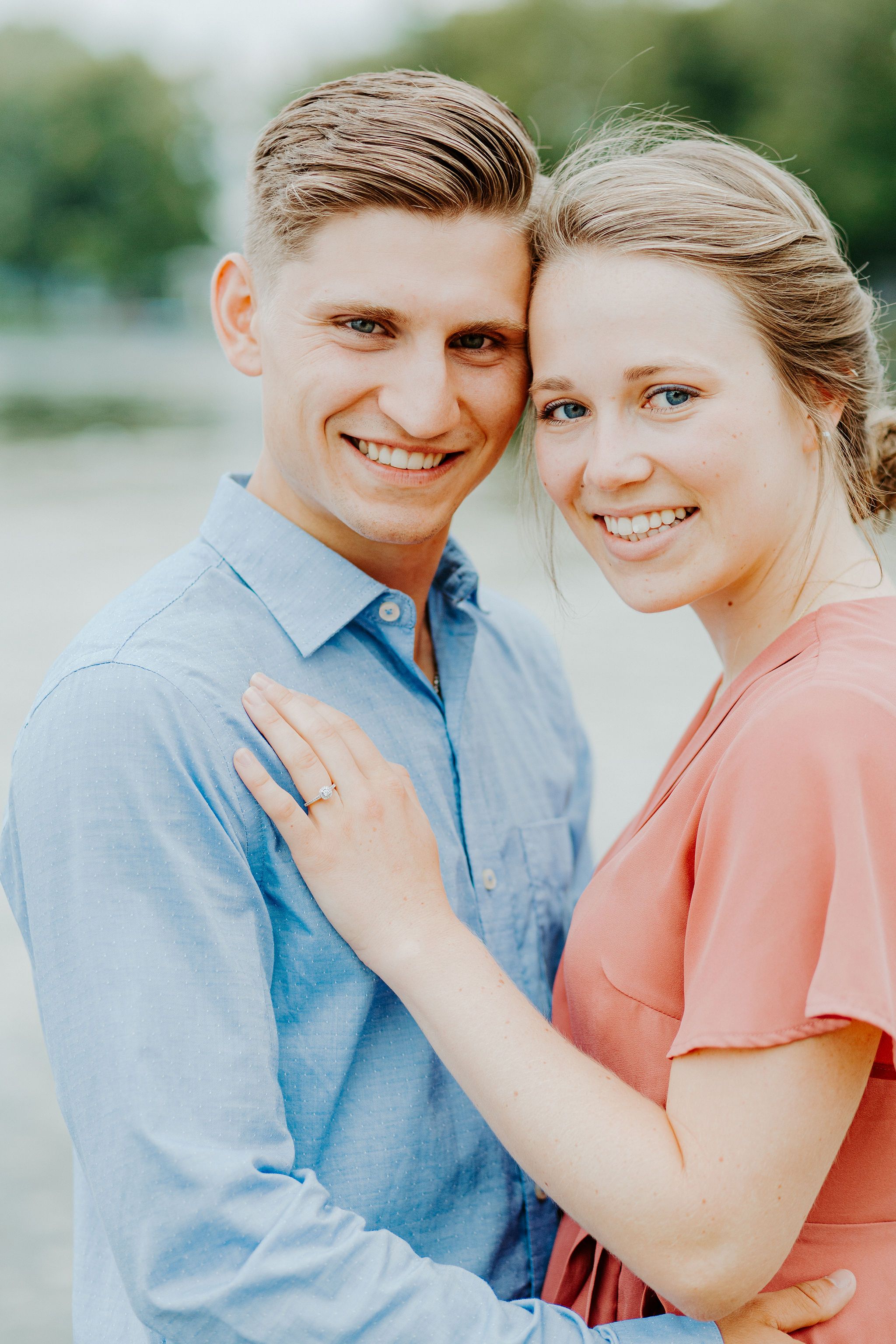 moody romantic engagement at long point state park katie graham photography traveling destination wedding photographer