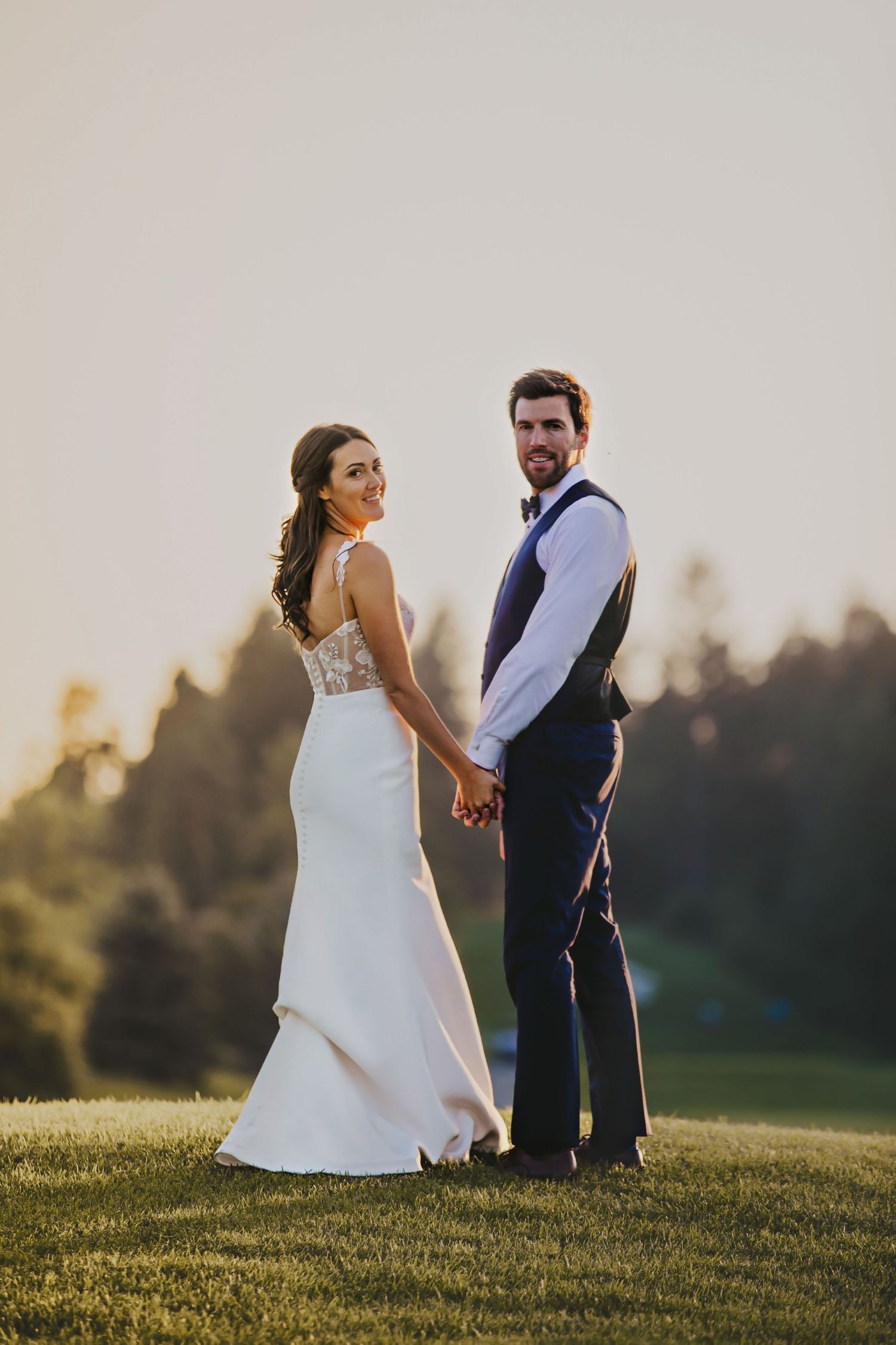 Whistle Bear Golf Club Sparkler Wedding Photos
