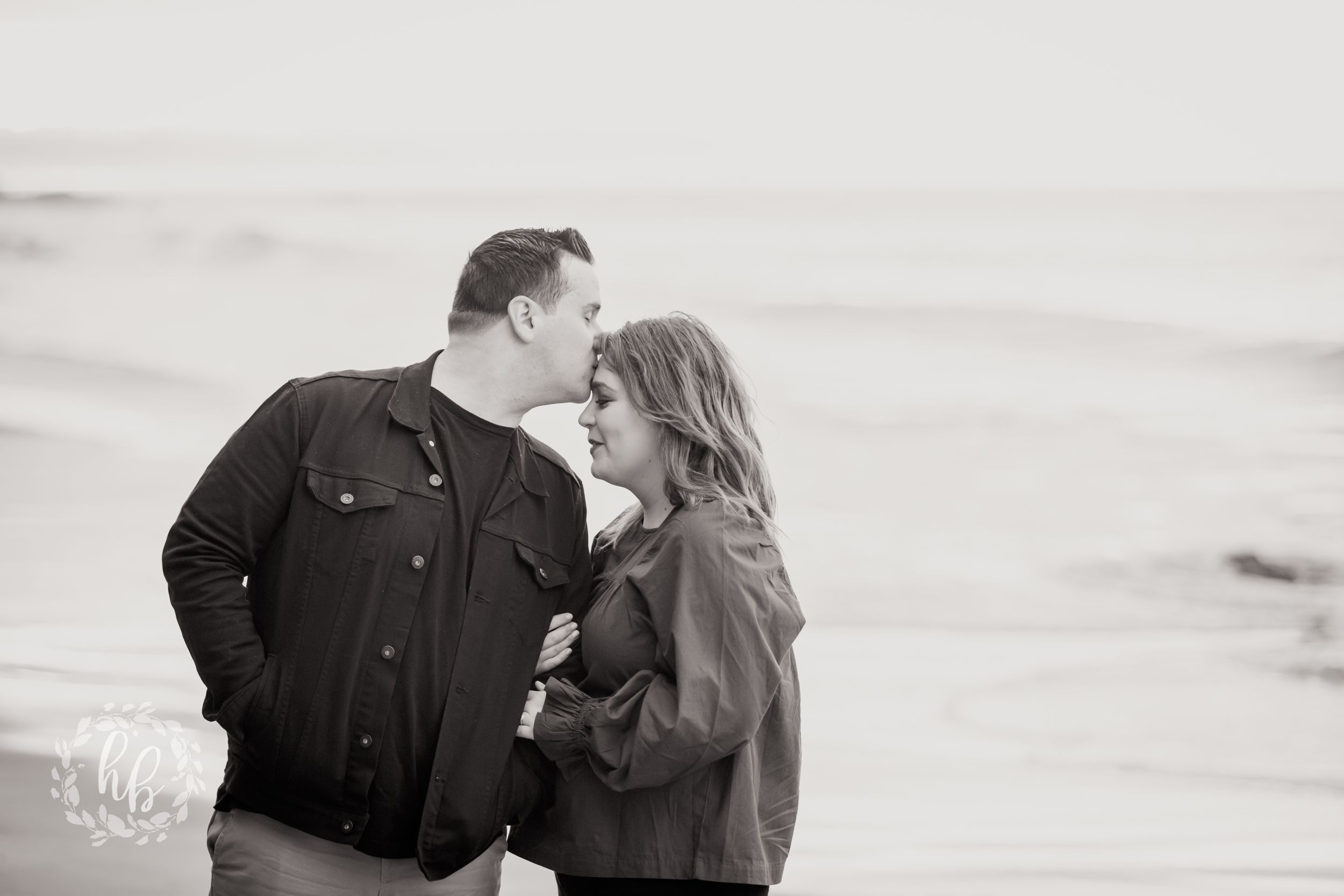 Malibu beach engagement photos