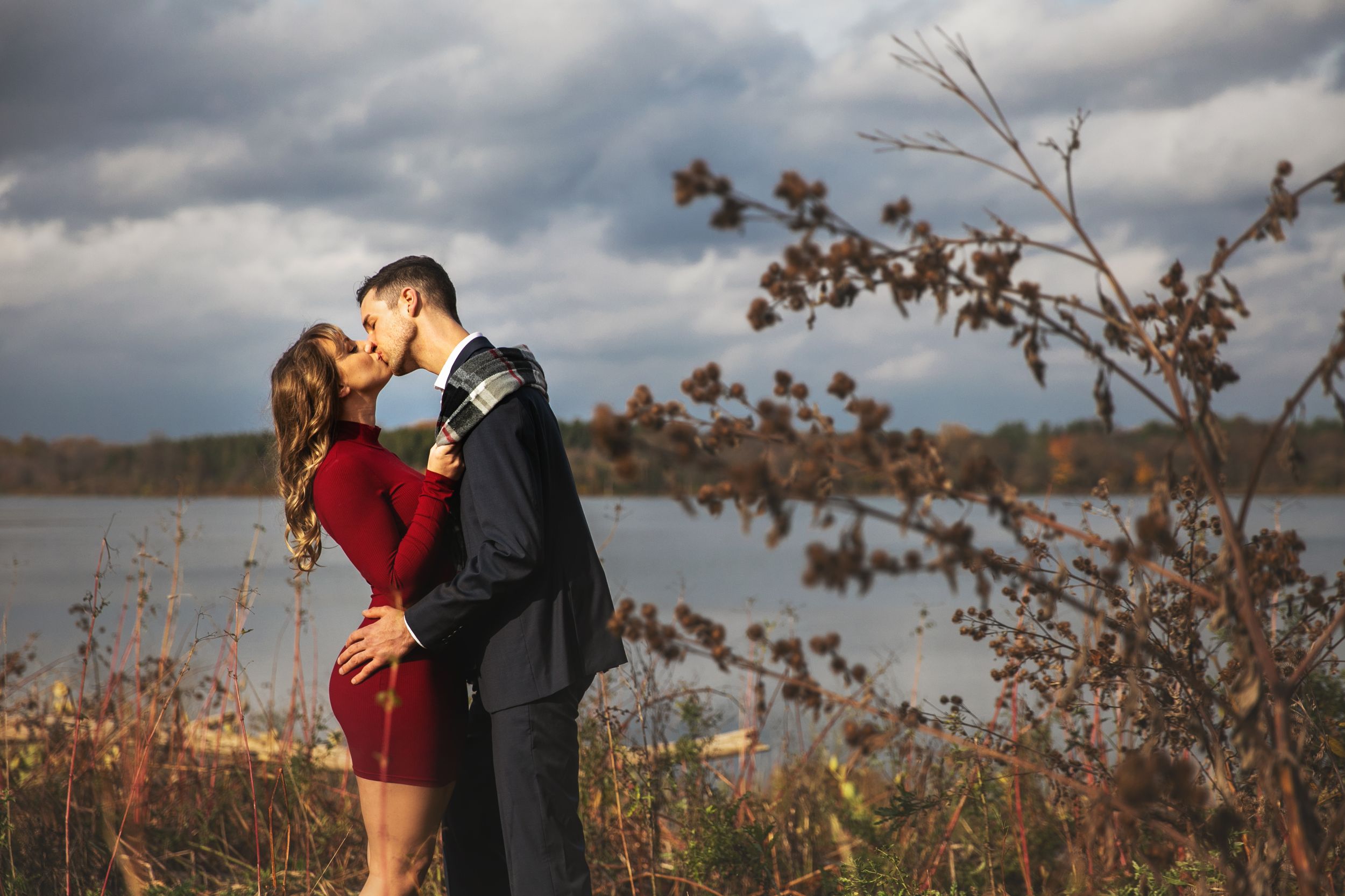 Fall engagement photos at Fanshawe Conservation Area London Ontario by photographer Shawn Van Daele