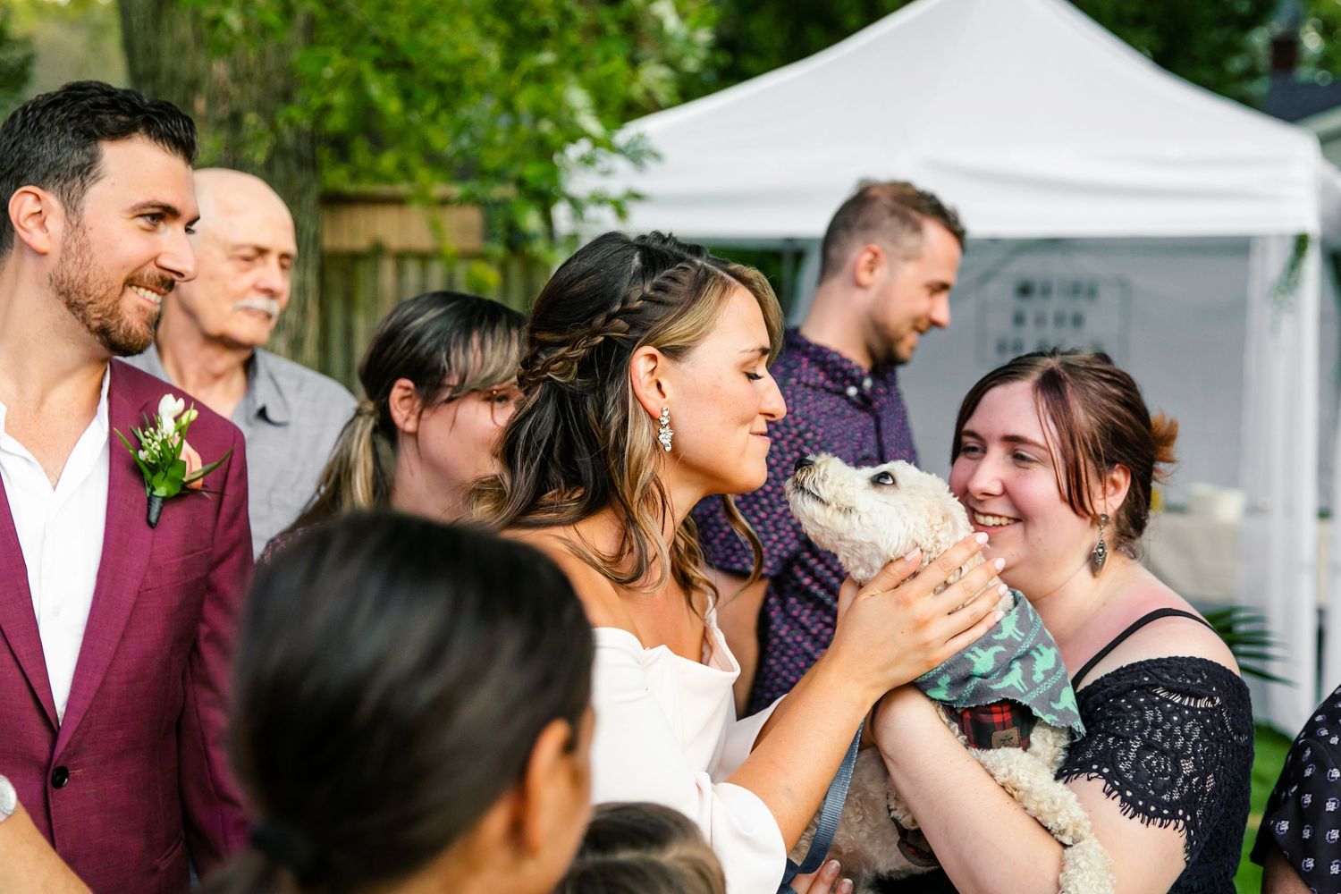 London Ontario Surprise Backyard Pop Wedding Photography by Shawn Van Daele