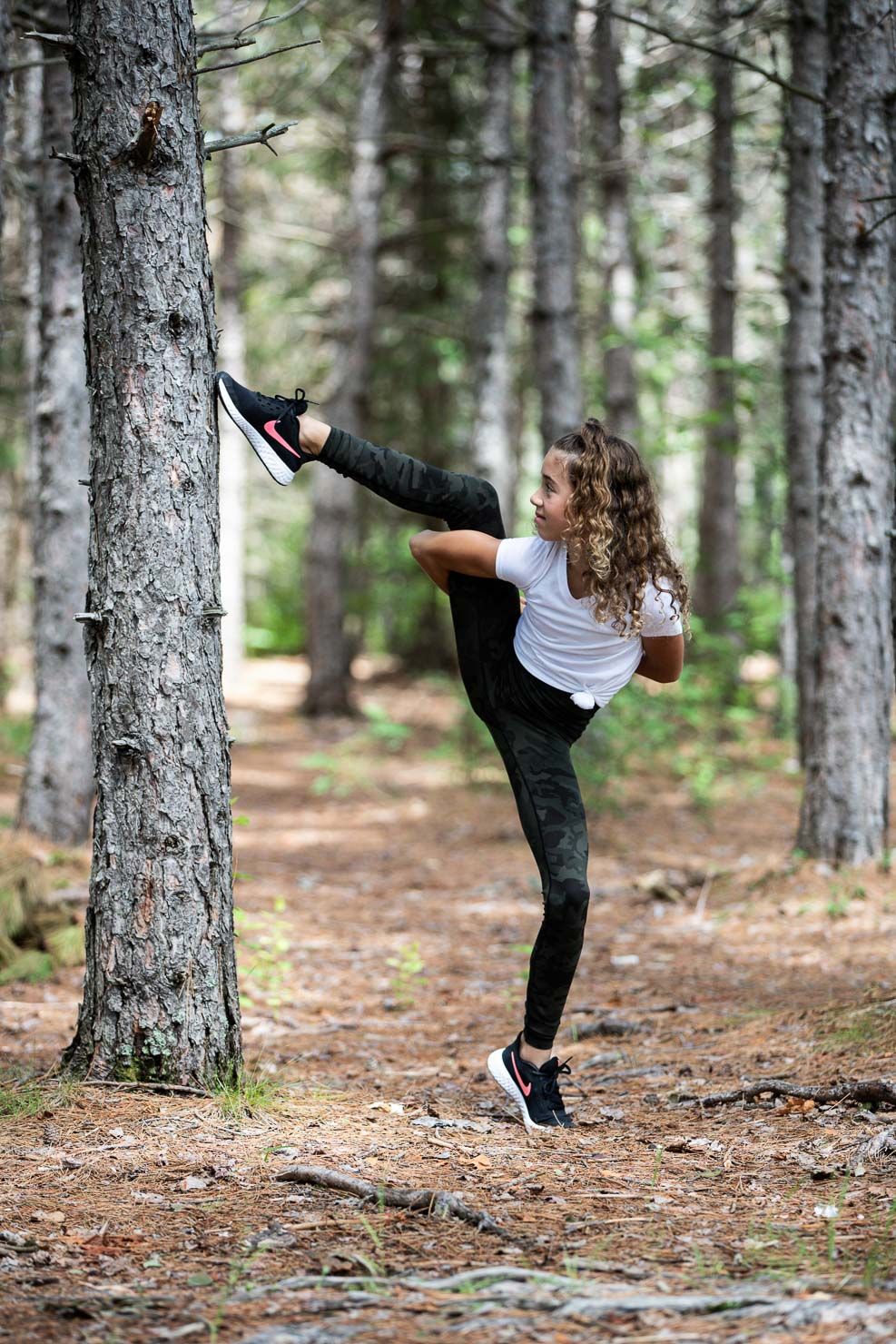 Leg Grab, Forest Dancing, Dancer, Dance Pose, Dance by aKaiserPhoto, Dance Photographer