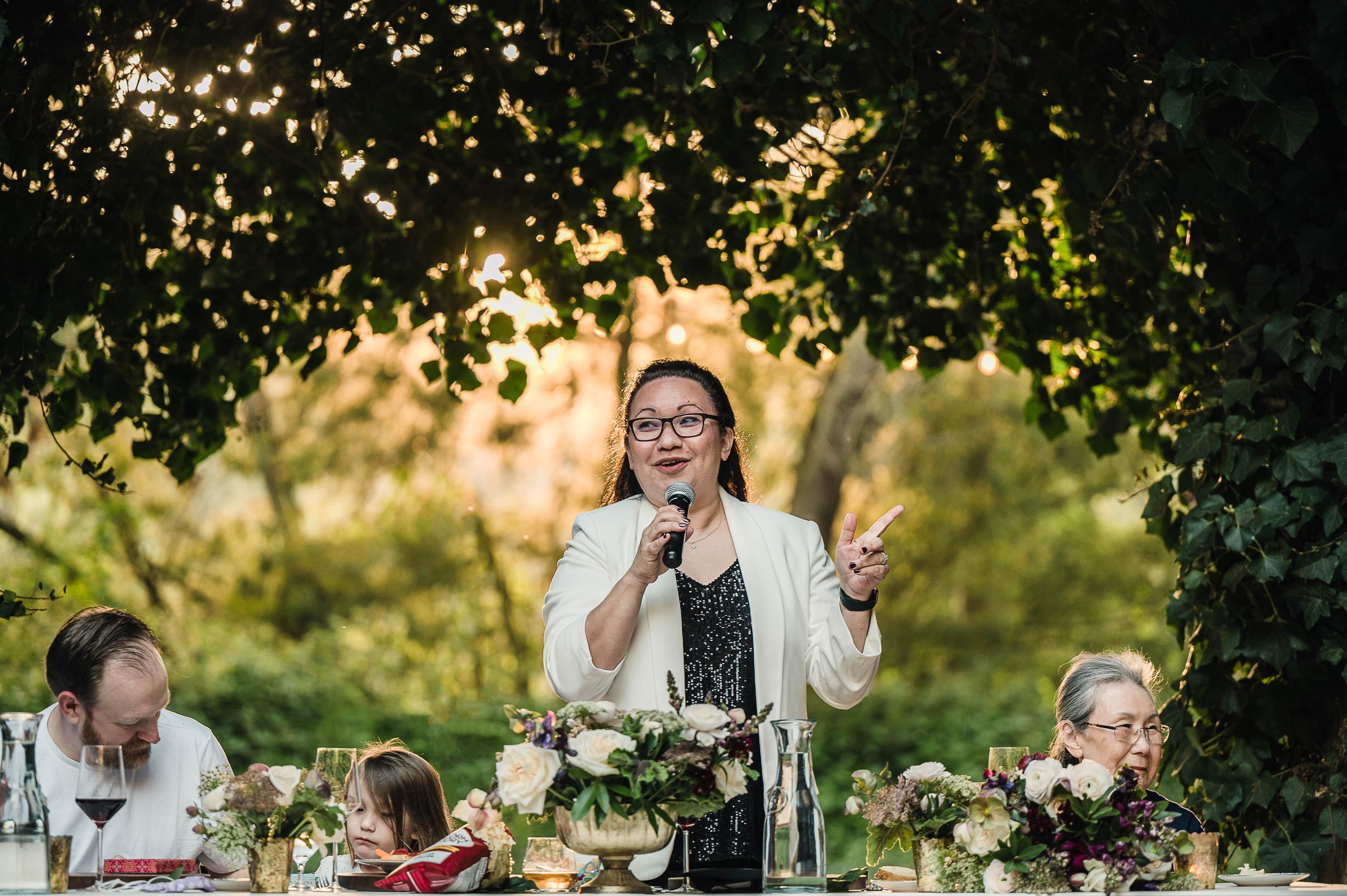 Liz during her toast