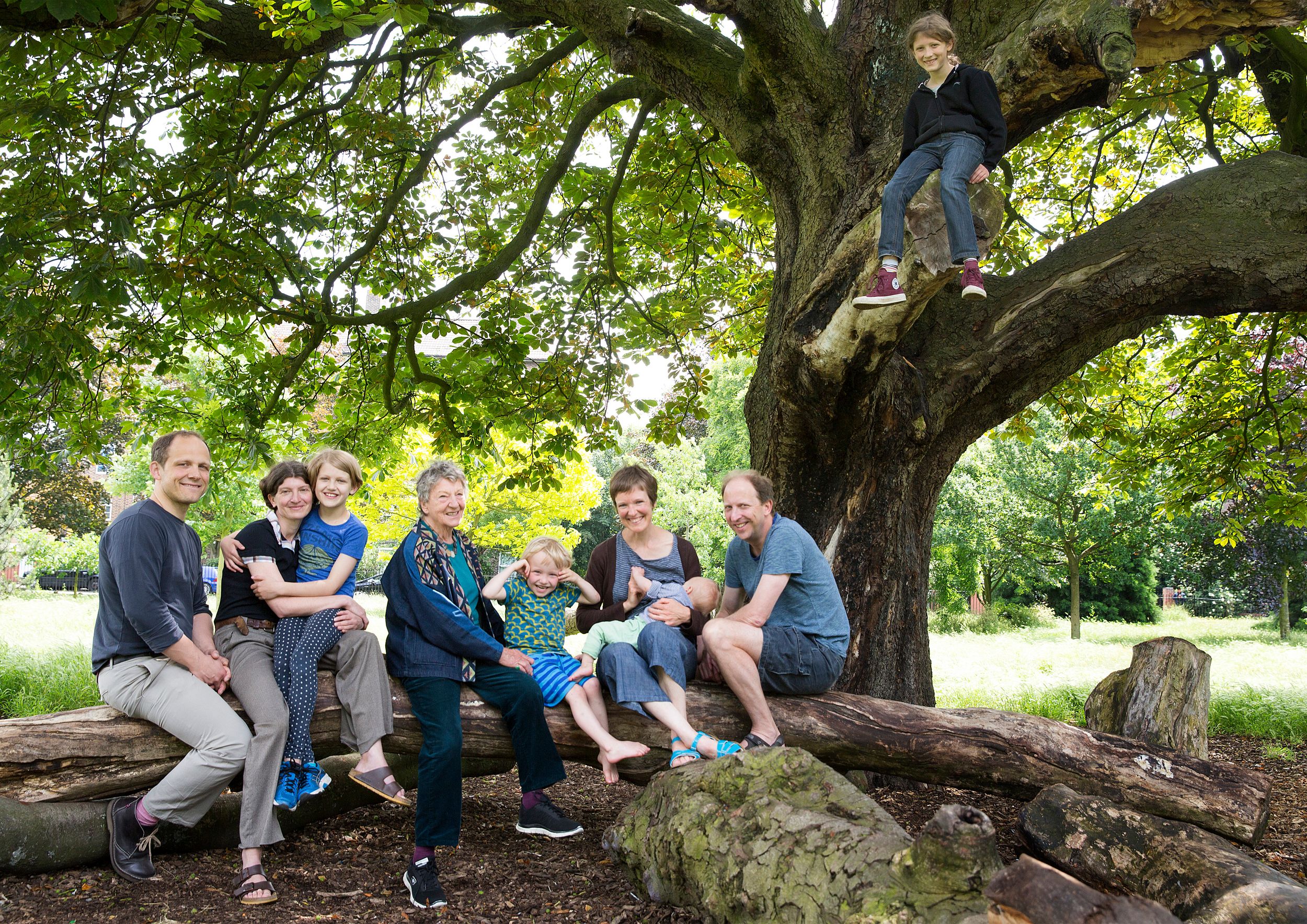 Family photography in the park