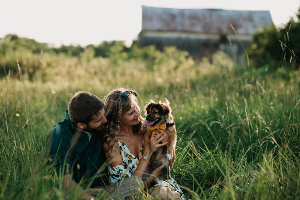 Family pet photographer in Cincinnati Oh Dog first birthday photos Dayton Ohio Couples photography near me