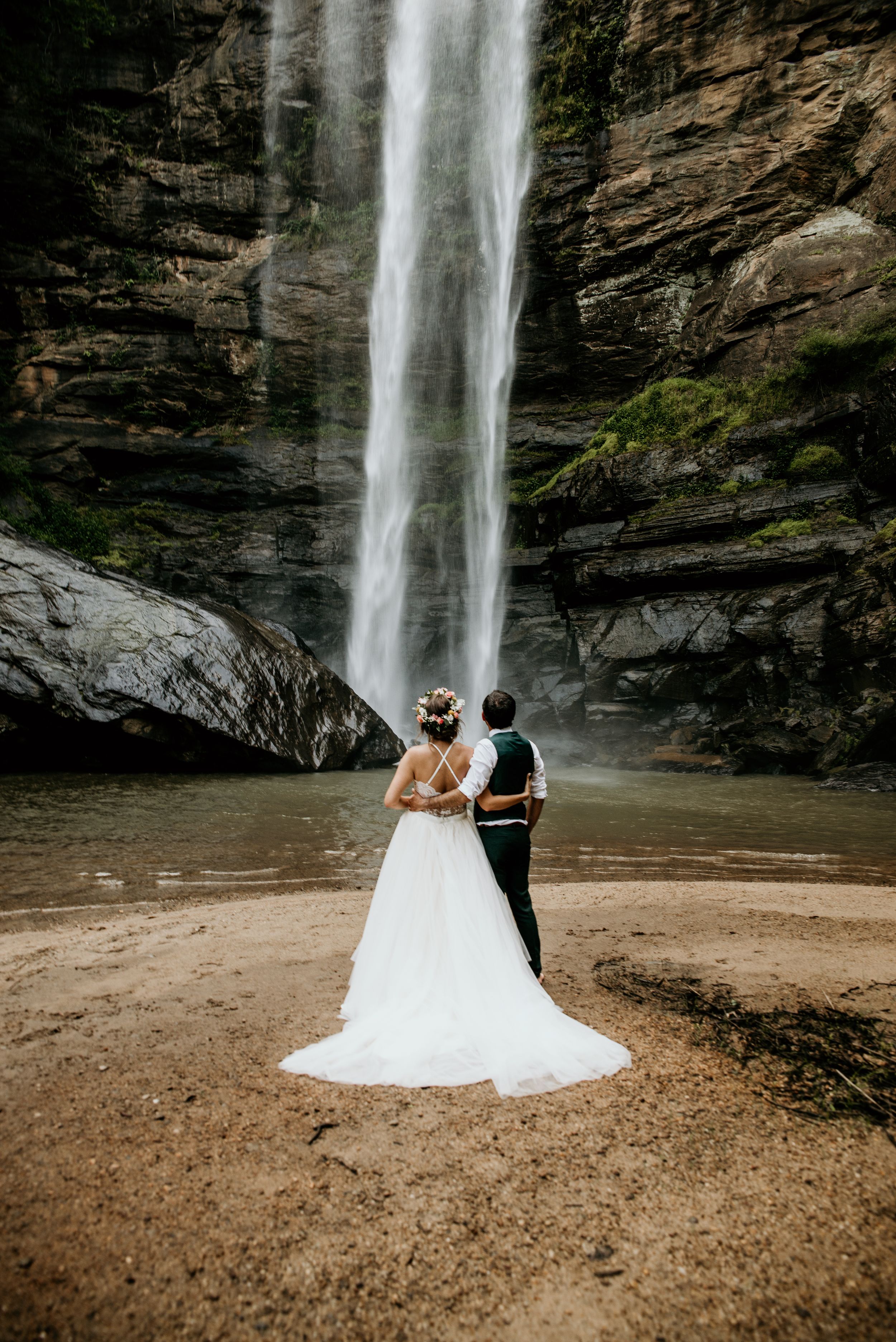 Adventure Elopement Photographer Taccoa Falls Georgia