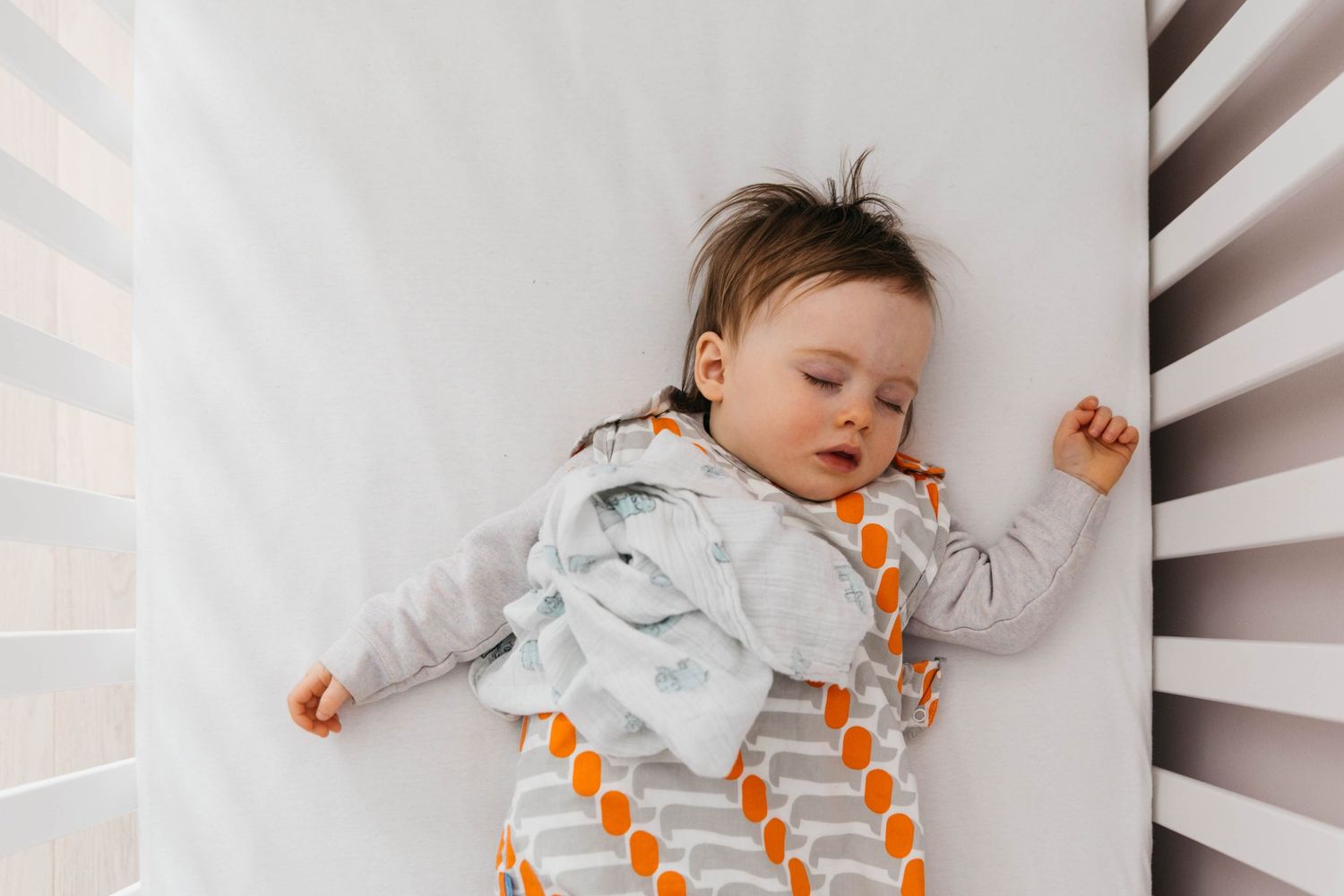 emilia at two years old sleeping