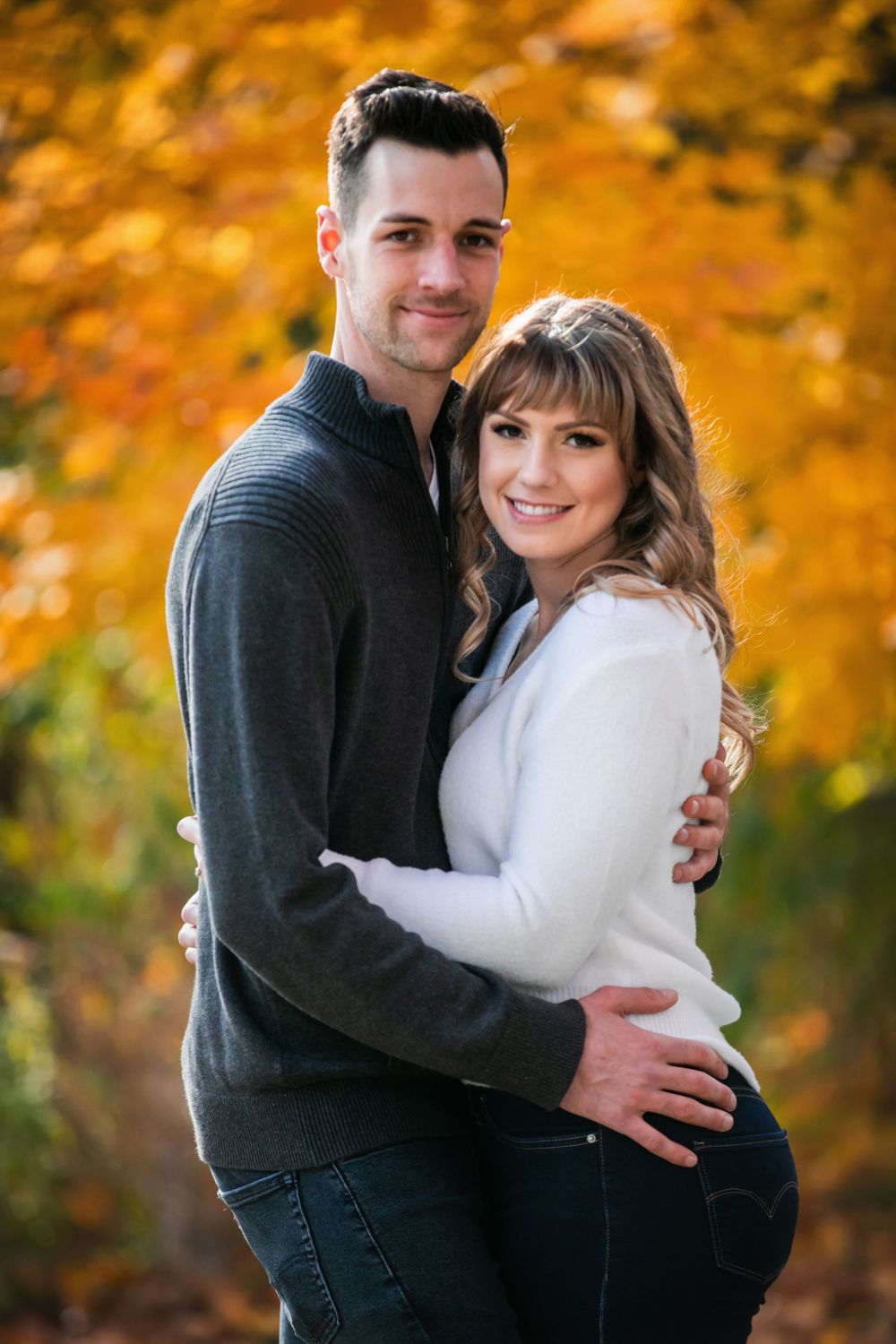 Fall engagement photos at Fanshawe Conservation Area London Ontario by photographer Shawn Van Daele