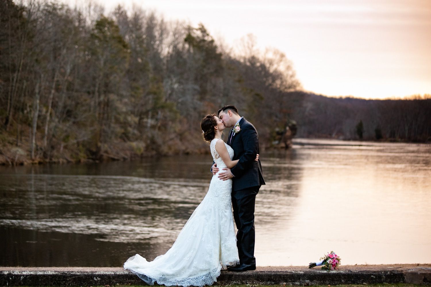 Pavilion at Crystal Lake winter wedding, Middletown, Connecticut