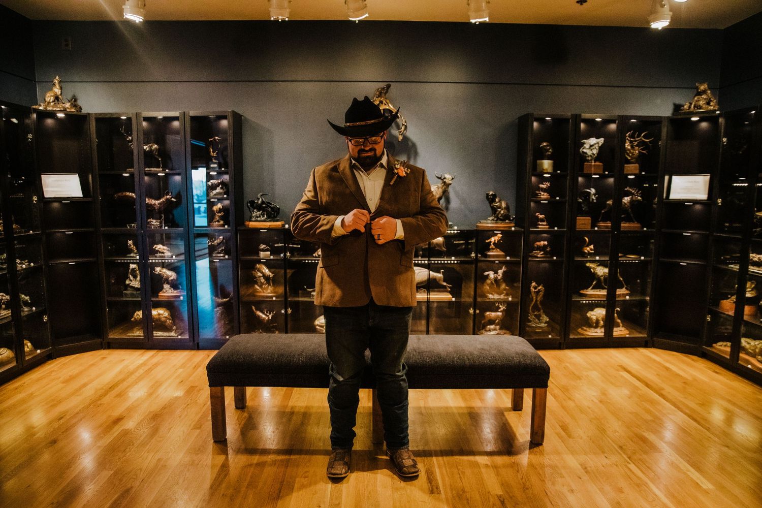 Groom getting ready for Jackson Hole, WY Elopement by Carli Layton Photography, a Texas Elopement Photographer.