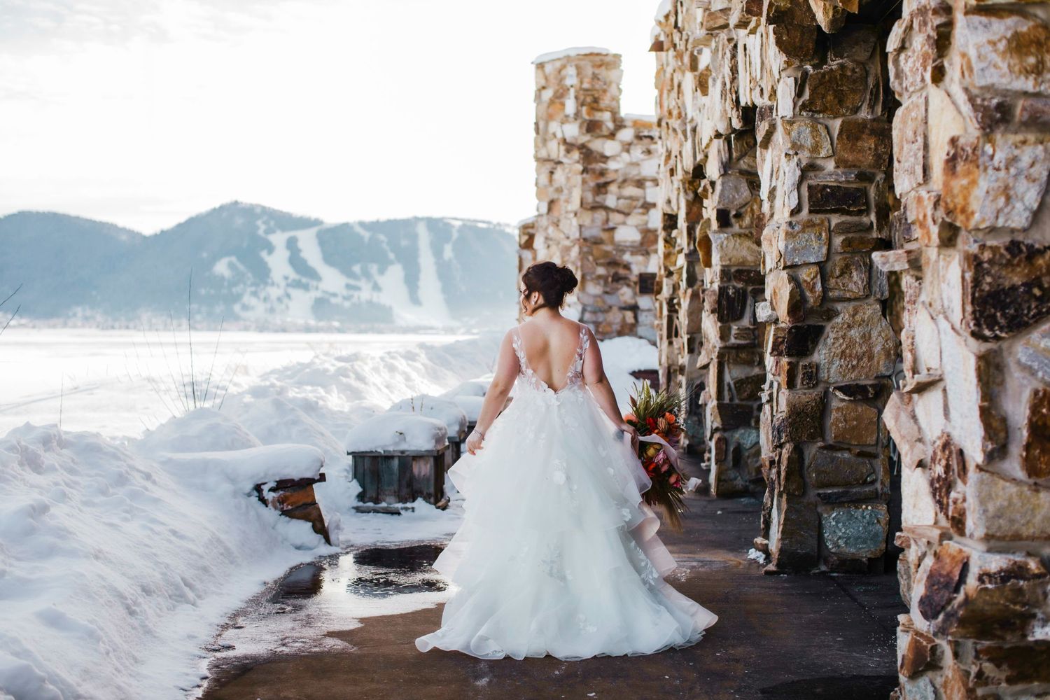 Bridal Portrait for Jackson Hole, WY Elopement by Carli Layton Photography, a Texas Elopement Photographer.