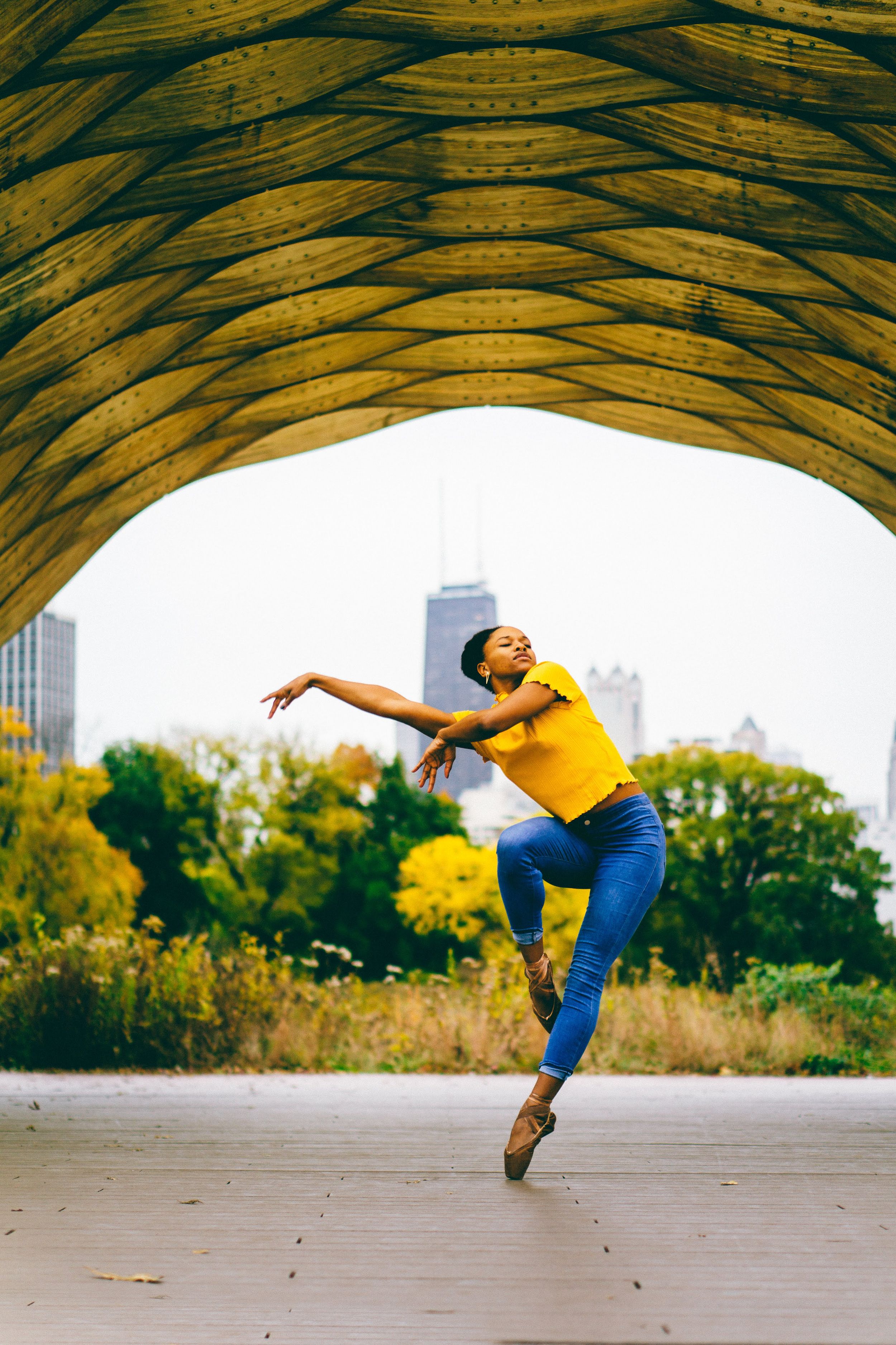 chicago dance photography black ballerina