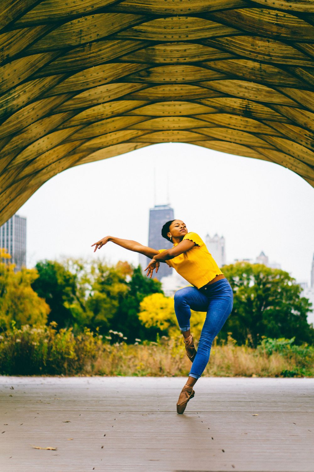 chicago dance photography black ballerina
