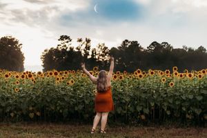 sunflower senior portraits fayetteville georgia