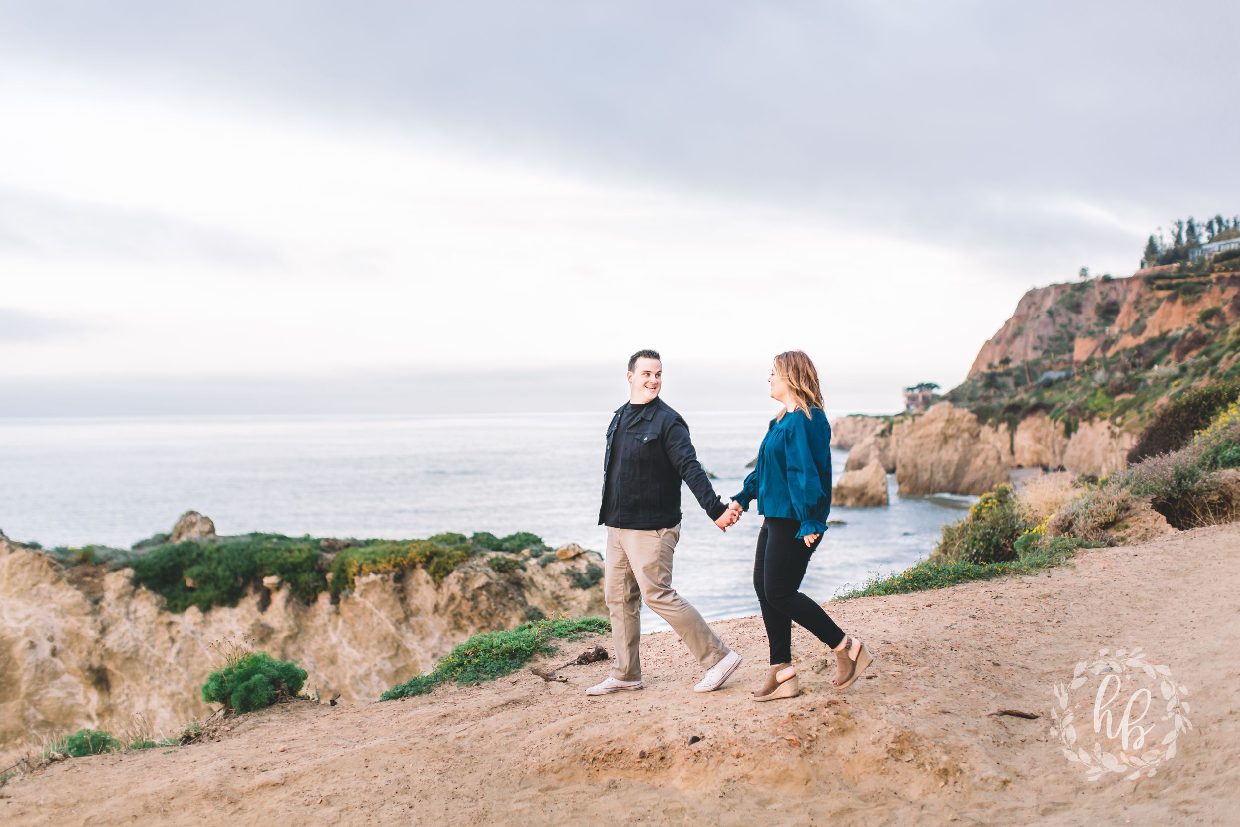 Malibu beach engagement photos