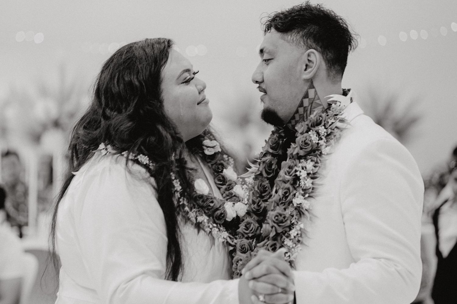Tears of joy by the bride during their wedding in Rydges Formosa shot by Apertured Media Auckland Wedding Photographer